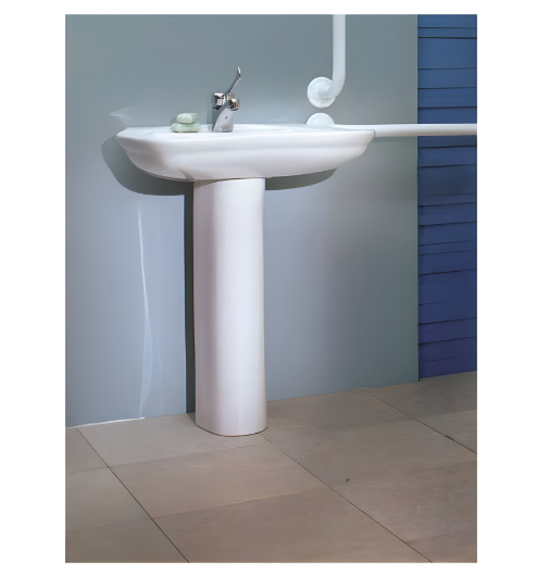 حوض سان ريمو61سم بالعامود الطويل احتياجات خاصة G7470 من أيديال ستاندرد