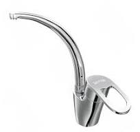 خلاط يد واحدة بلس GX-0079 قنطرة عالية مسبك خفيفة متحركة اللون كروم من جواد