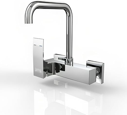 خلاط مطبخ حائطى فيولا VLA-0077 يد واحدة قنطرة علوية اللون كروم من جواد