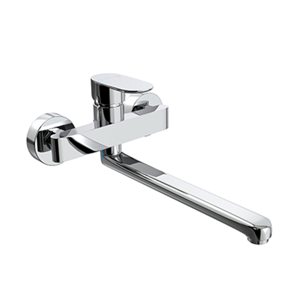 خلاط مطبخ حائطى ليدو LID-0057 يد واحدة قنطرة سفلية اللون كروم من جواد