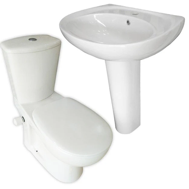 طقم حمام إكو مرحاض و حوض 60 سم كامل من ديورافيت