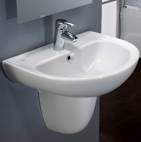 حوض سبيس V1440 مقاس 60 سم بالعامود المعلق (نصف ركبة) من أيديال ستاندرد