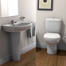 طقم حمام صوفيا مرحاض كامل G0822-G0821 و حوض G0862 مقاس 62 سم بالعامود الطويل من أيديال ستاندرد