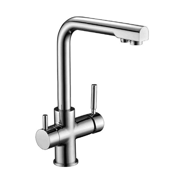 خلاط مطبخ بمخرج للفلتر ألاسكا AS-0020 يد واحدة قنطرة عالية متحركة مزود بمخرج للفلتر اللون كروم من جواد