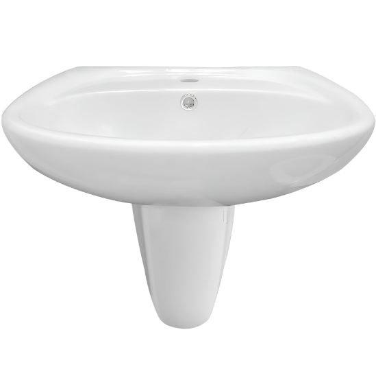 حوض جولف 331260 مقاس 60 سم بالعامود المعلق من ديورافيت