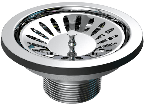 طابق لحوض المطبخ ZA-0040 مقاس 3 بوصة بالبسكت مع غطاء غلق من جواد