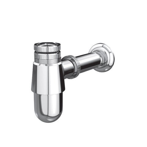 صرف حوض حمام ZA-005021 مقاس 1.25 بوصة بدون طابق 180 مم اللون كروم من جواد