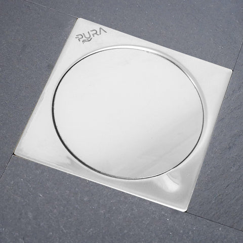 بيبة DC-15 مقاس 15 × 15 بصافية داخلية ستانليس ستيل 304 الغير قابل للصداء اللون كروم من بيورا