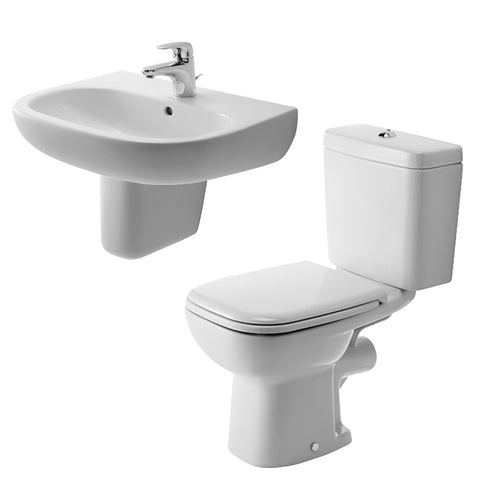 طقم حمام دى كود مرحاض و حوض معلق 60 سم كامل من ديورافيت