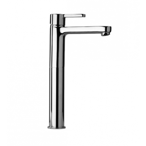 خلاط حوض عالى اكوا AQ1040004E10 بإرتفاع 25 سم و الفيداج و قلب سيراميك بمحدد درجة الحرارة و منظم لتوفير المياة و فلتر سهل التنظيف اللون كروم من ديورافيت