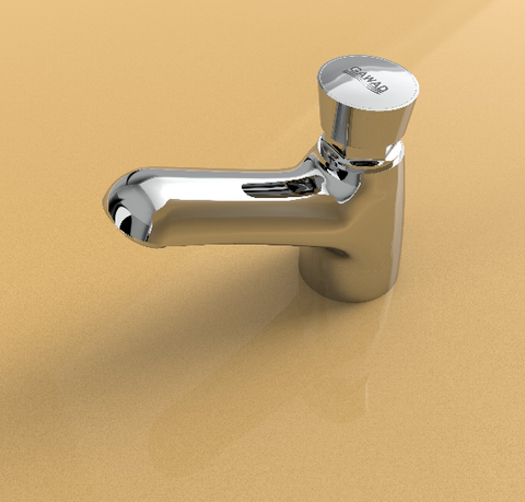 حنفية BC-0001 ذاتية الغلق تعمل بالضغط لتوفير المياه اللون كروم من جواد