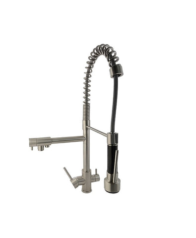 خلاط مطبخ ازاليا ستيل ALZ-0097 بمقبض للتحكم فى المياة و سماعة متحركة 1 نظام مزود بمخرج للفلتر اللون كروم مط من جواد