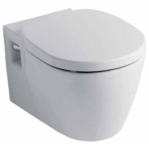 مرحاض معلق كونكت بالدش شطاف داخلى و سيديلى ذاتى الغلق سليم اللون أبيض من أيديال ستاندرد