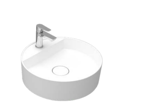 حوض فوق سطح أفقى تايتن 037448 بفتحة للخلاط مقاس 48 سم من ساني بيور