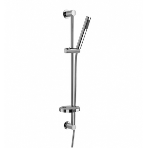 مسطرة دش XX0680002E10 عدد 1 نظام بعامود 70 سم و سماعة 10 سم و خرطوم 150 سم ضد الالتفاف و صبانة ومجموعة التثبيت اللون كروم من ديورافيت