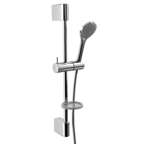 مسطرة دش روما إكسترا GX-00180 سماعة 3 نظام بعامود وعلاقة متحركة بخرطوم كرومالوكس 150 سم ضد الإلتفاف وصبانة اللون كروم من جواد